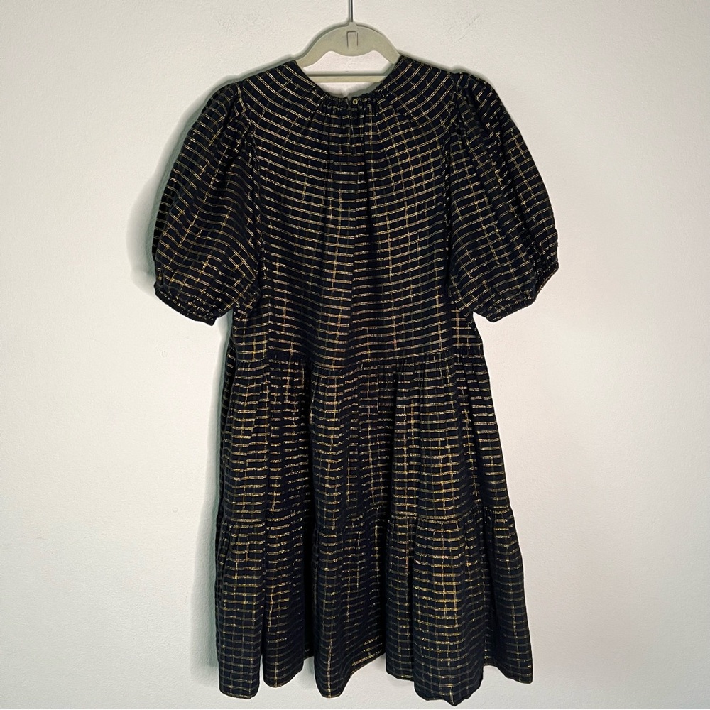 Ulla Johnson Dion Plaid Lurex Metallic Babydoll Mini Dress 12 ASO Sophia Bush - Picture 11 of 16